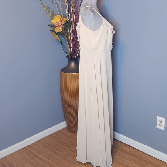 Levkoff Bridesmaid Style #7102 - Chiffon V-neck spaghetti strap gown Sz 22 NWT - Picture 13 of 16